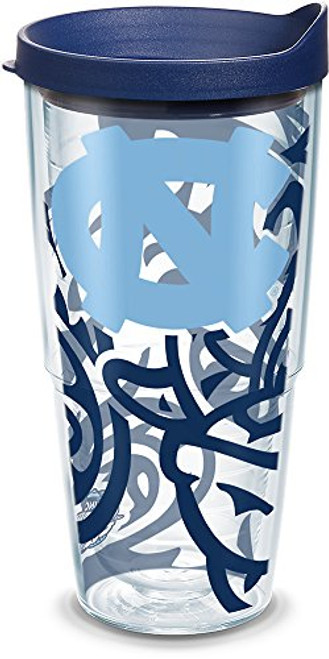 Tervis 1289466 North Carolina Tar Heels Tumbler with Lid, 24 oz, Clear Tervis 1289466 North Carolina Tar Heels Tumbler with Lid, 24 oz, Clear