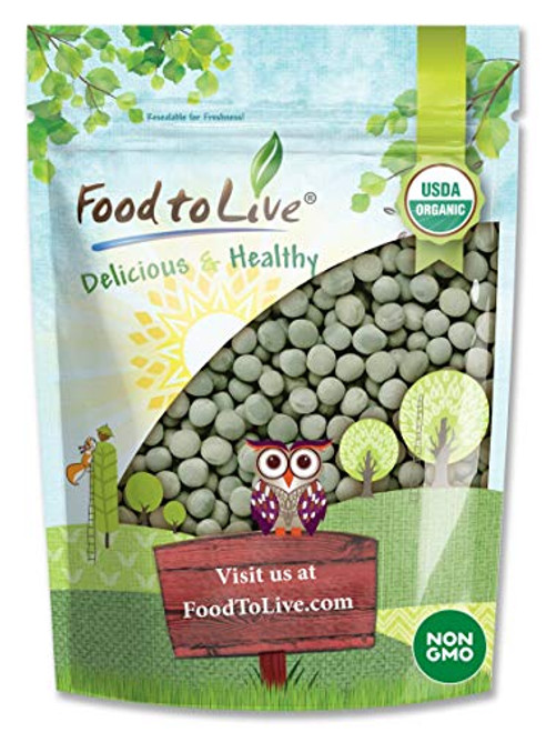 Organic Dried Green Peas_ 2 Pounds _ Sproutable_ Non_GMO_ Kosher_ Raw Organic Dried Green Peas_ 2 Pounds _ Sproutable_ Non_GMO_ Kosher_ Raw
