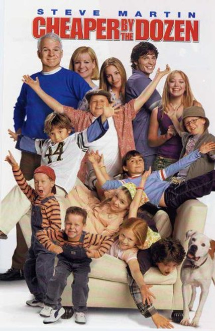 Pop Culture Graphics Cheaper by The Dozen Poster Movie B 11x17 Steve Martin Bonnie Hunt Tom Welling Hilary Duff