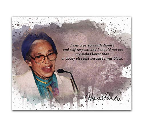 Rosa Parks Quotes Wall Art Poster 8x10. Unframed Strong Black Women History Wall Art. Ideal Gift or Classroom_ Library Decor Rosa Parks Quotes Wall Art Poster 8x10. Unframed Strong Black Women History Wall Art. Ideal Gift or Classroom_ Library Decor