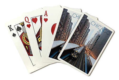 Chicago_ Illinois _ L Train _Playing Card Deck _ 52 Card Poker Size with Jokers_