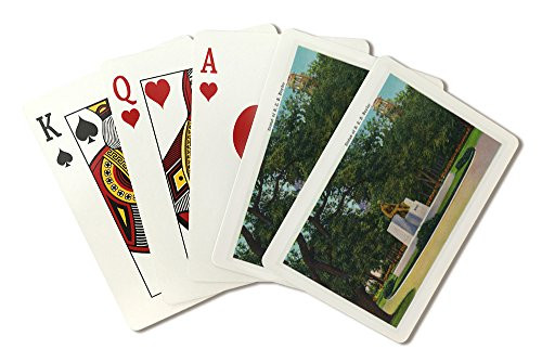 Lantern Press Waco_ Texas _ View of The Statue of R. E. B. Baylor _Poker Size Playing Cards with Jokers_ 52_Card Deck_