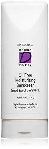 DermaTopix Oil Free Moisturizing Sunscreen SPF 30, 4 oz