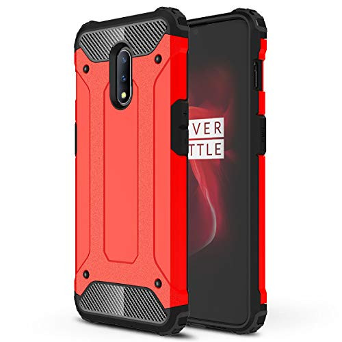 J and H OnePlus 7 Armour Protective Case_ OnePlus 7 Hard Shell Rugged Case_ Hybrid Dual Layer Shockproof Case for OnePlus 7