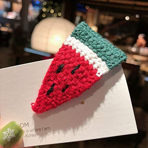 Muchengy Hairpin RuoShui Simple Knit Hairpin Girls Barrettes Cute Friut Animal Hair Clips for Girls Baby Handmade Clips Kids Hair Accessories _Color   B 01_