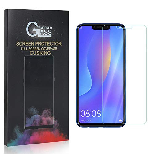 CUSKING Screen Protector for Huawei P Smart Plus 2018   Huawei Nova 3I_ 9H Hardness Tempered Glass Screen Protector for Huawei P Smart Plus 2018   Huawei Nova 3I_ 99.99 Percent  Clarity_ 3 Pack