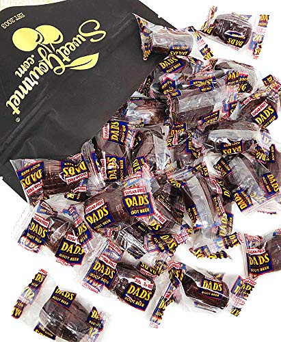 No Sugar Dad's Root Beer Barrels _ Sugar Free Wrapped Hard Candy Bulk _ 1 Pound