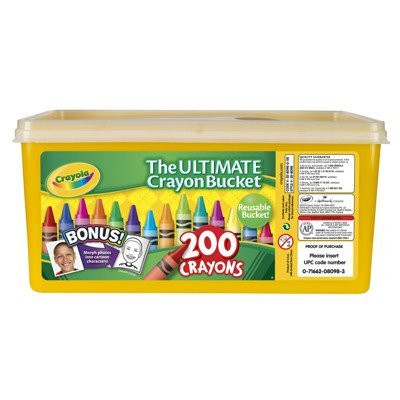 Crayola Ultimate Crayon Bucket 200 Crayons