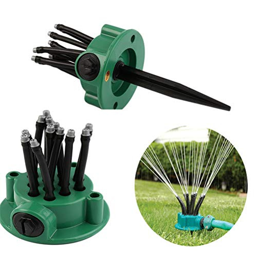 J_ouuo Multifunctional Flexible 360 Degree Water Sprinkler Spray Nozzle Lawn Garden Irrigation Sprinkler