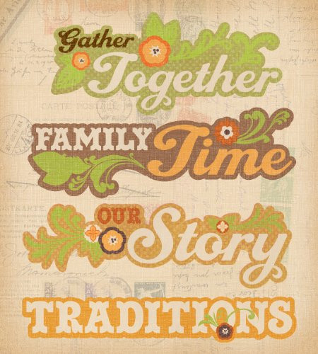 K and Company EK Success Family Chipboard Page Titles