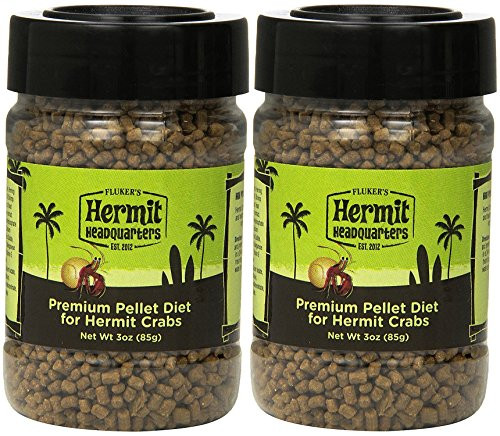_2 Pack_ Fluker's Premium Pellet Diet _ Food for Hermit Crabs _3 oz. Per Container_
