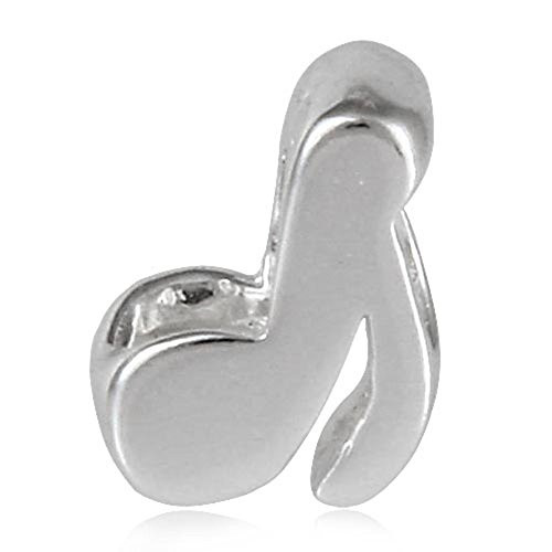 Music Note Charm 925 Sterling Silver Music Charm Art Charm Lucky Charm for Pandoar Bracelet _E_