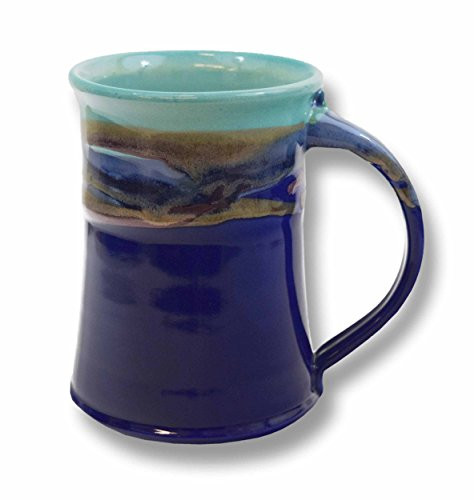 Clay in Motion Handmade Ceramic Large Mug 20oz - Mystic Waters