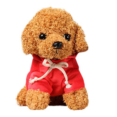 Uotmiki Teddy Dog Doll_ Cute Simulation Dog_ Puppy Plush Toy_Teddy Dog Toy_ Realistic Teddy Dog Lucky_ Plush Stuffed Animal Puppy Dog_ Stuffed Animal Puppy Doll for Kids _25cm_ E_
