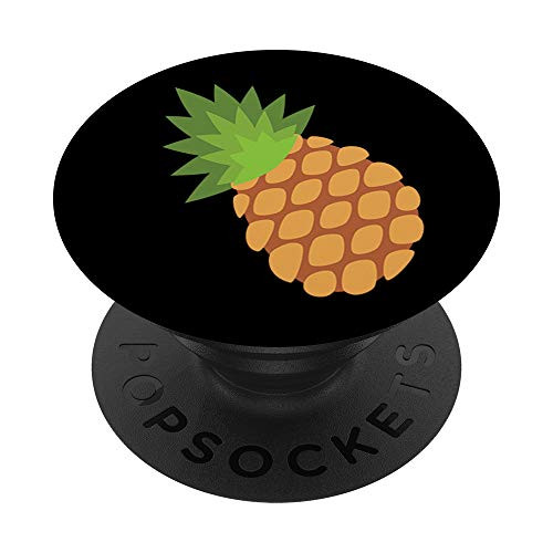 Emoji Pineapple Cute Tropical Fruit Delicious Golden Brown PopSockets PopGrip  Swappable Grip for Phones  and  Tablets
