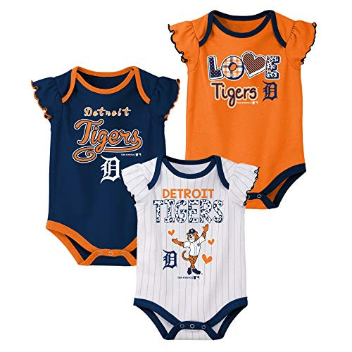 Outerstuff MLB Newborn 3pk Onesie Set_ Detroit Tigers 6_9 Months
