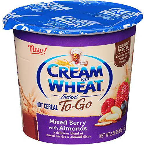 Cream of Wheat Hot Cereal to Go_ Mixed Berry with Almonds_ 2.29 Ounce _Pack of 6_