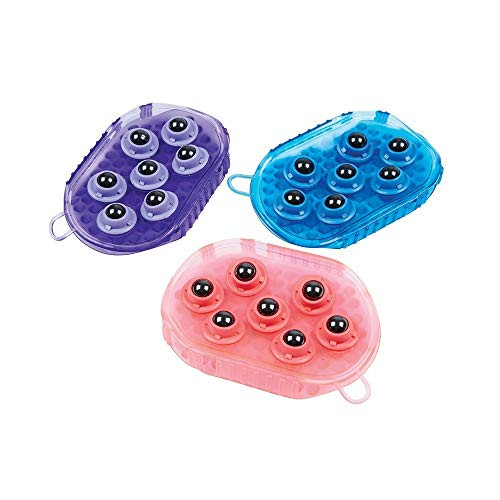 Roma Rubber Massage Mitt _ Purple
