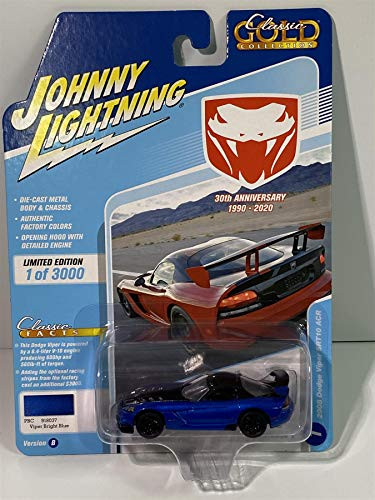 Johnny Lightning JLCG021 Classic Gold VER B 2008 Dodge Viper SRT10 ACR