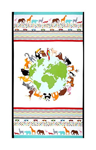 Studio E Quilt Fabrics Little Explorers 24'' Panel Quilt Fabric_ Multicolor