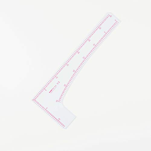 DIHAN  3835 Meric1 2 Scale L_Square multifuction French Curve Ruler Vary Form Plastic Tailor Fashion Design Ruler_ Pattern Making Ruler_ Tailoring Ruler_ Garment Ruler_ Sewing Ruler