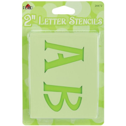 Plaid Letter Stencil Value Pack _2_Inch__ 28872 Genie