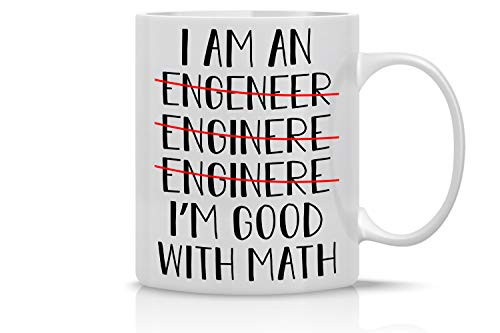 I'm An Engineer Good With Math 11 Oz Coffee Mug Funny Gift Tea Cup Coffee Mug
