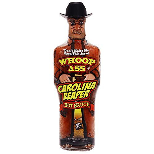 WHOOP ASS Premium Carolina Reaper Hot Sauce  Try if you dare!  Perfect Gourmet Gift for the Hot Sauce Fan