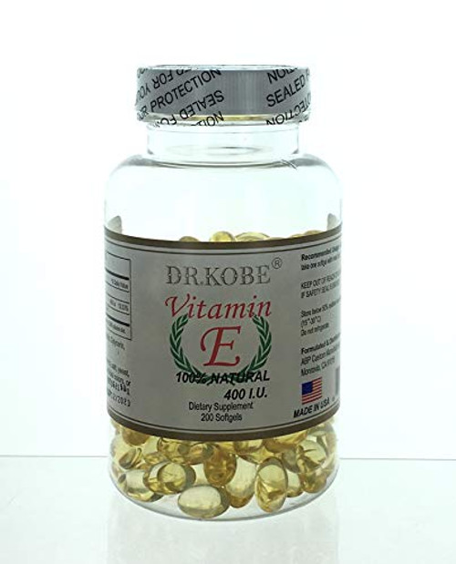 Vitamin E 400 IU _ Natural 200 Softgels Anti_Oxidation Improve Immunity
