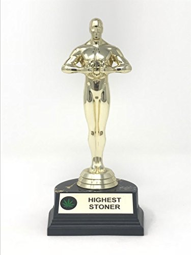 aahs!! Engraving Stoner Trophies_7 inch  H x 3.25 inch  L x 3.25 inch  W _Highest Stoner_
