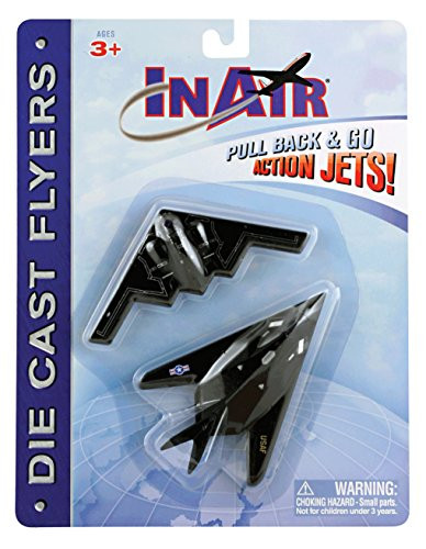 InAir 4 inch  Pullbacks _ F_117 Nighthawk  and  B_2 Stealth Bomber_ 2_Pack