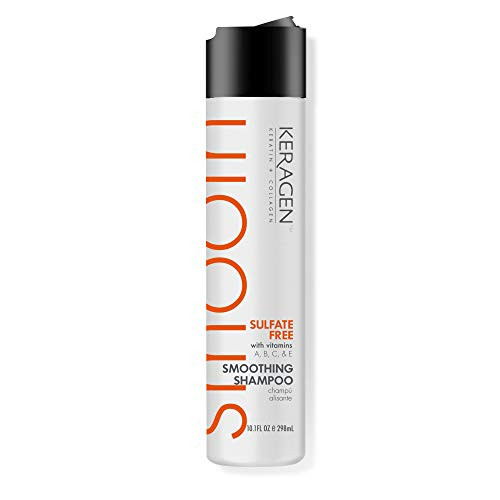 Keragen  Sulfate_free Smoothing Shampoo with Keratin_ Panthenol_ Vitamins_ Collagen_ and Jojoba Oil _ 10oz
