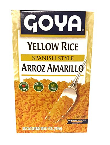 Goya Yellow Rice Spanish Style Fat Free 7oz _ Arroz Amarillo Sin Gordura 198g _Pack of 01_