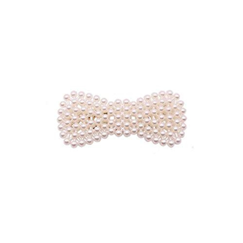Pearl Hair Clips Pins Barrette Ties Hair for Women Girls Elegant Handmade Hair Accessories Hair Clips for Party Wedding Daily_K_ Pearl Hair Clips Pins Barrette Ties Hair for Women Girls Elegant Handmade Hair Accessories Hair Clips for Party Wedding Daily_K_