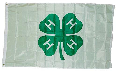 Shamrock 4h 4_H Flag 3x5 Super Polyester Flag Shamrock 4h 4_H Flag 3x5 Super Polyester Flag
