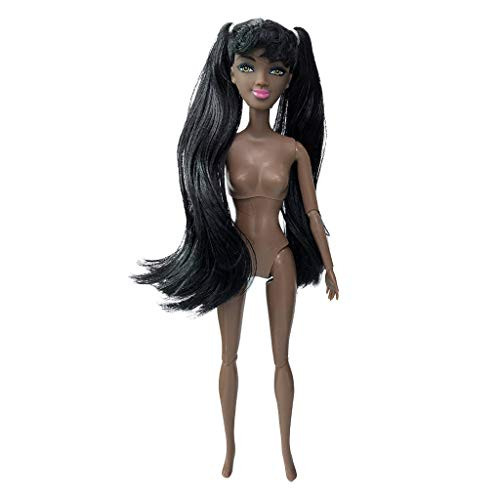 HHoo88 6inch BJD Doll Baby Movable Joint African Doll Toy Black Doll for Girl Gift and Dolls Collection _ Fashion Ball Joints Doll Toy Ideal Xmas Birthday Gift for Children _G_