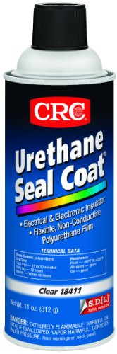 CRC Urethane Seal Coat Viscous Liquid Coating_ 250 Degree F Maximum Temperature_ 11 oz Aerosol Can_ Clear _ 18411