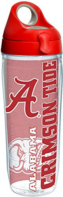 Tervis 1214510 Alabama Crimson Tide College Pride Tumbler with Wrap and Red with Gray Lid 24oz Water Bottle, Clear Tervis 1214510 Alabama Crimson Tide College Pride Tumbler with Wrap and Red with Gray Lid 24oz Water Bottle, Clear