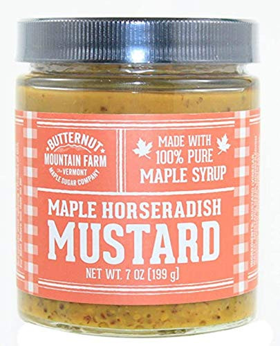 Maple Horseradish Mustard_ 7oz _ Made with 100 Percent  Pure Maple Syrup