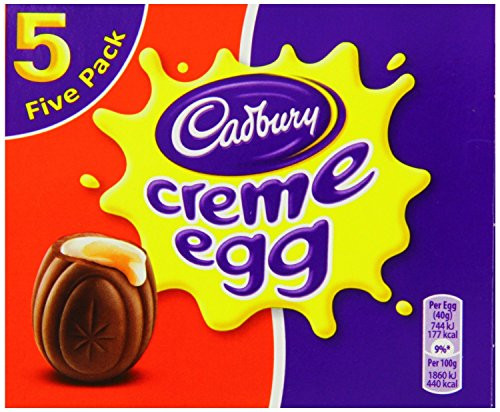 Original Cadbury Crème Eggs Imported From The UK England Milk Chocolate Egg With White  and  Yellow Fondant Filling Creme Chocolate Gooey Fondant Filling