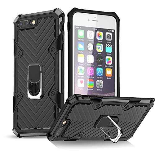 iPhone 7 Plus Case _ iPhone 8 Plus Case _ Kickstand _ _ Military Grade _ 15ft. SGS Anti Drop Tested Protective Case _ Compatible for Apple iPhone 8 Plus iPhone 7 Plus_Black