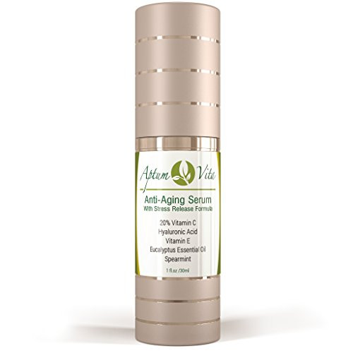 Aptum Vita Vitamin C Hyaluronic Serum for Anti Aging with Stress Release Formula_ 1 fl. oz.