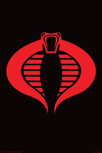 Aquarius G.I Joe Cobra Logo Poster_ 24 by 36_Inch