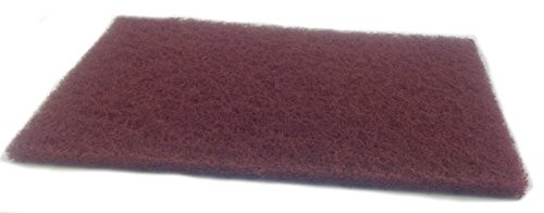 Sungold Abrasives 7447 Sun-Brite Maroon General Purpose Handpads (20/Box), 6" x 9"