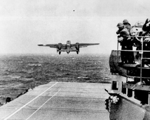 New 8x10 World War II Photo  B_25 on First US Air Raid over Japan