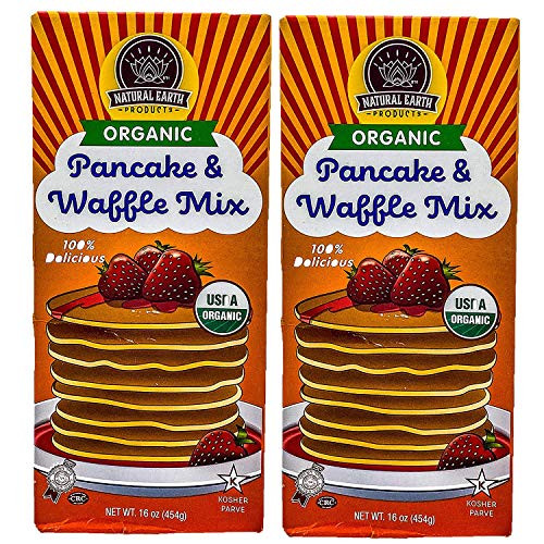 Pancake  and  Waffle Mix _ USDA Organic _ Kosher Parve 16 oz _454 g_ _2_Pack_
