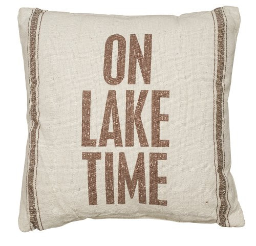 Primitives by Kathy Striped Throw Pillow, 15" x 15", On Lake Time