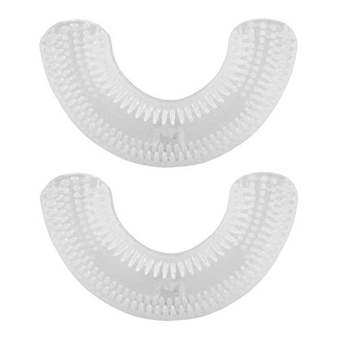 2Pcs U Shaped Toothbrush Replacement Heads for Kids_ Silicone Ultrasonic Toothbrush Head Compatible with AZDENT Remylady U_Type Kids Automatic Electric Toothbrushes_ 3_7 Ages 2Pcs U Shaped Toothbrush Replacement Heads for Kids_ Silicone Ultrasonic Toothbrush Head Compatible with AZDENT Remylady U_Type Kids Automatic Electric Toothbrushes_ 3_7 Ages