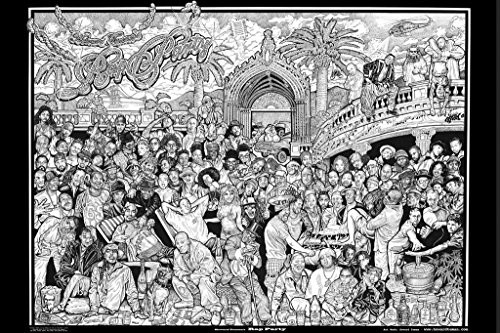 Studio B Rap Party by Howard Teman 36 inch x24 inch  Art Print Poster