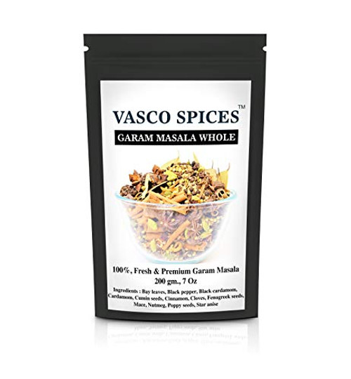 Vasco Spices Premium Whole Spices_ Indian Spice _Garam Masala_ 7oz _ Indian Origin _ 100 Percent  pure natural Whole Spices